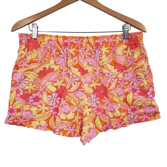 NWT Victorias Secret Pink Womens Floral Sleep Shorts Size L Lightweight Lounge - Picture 2 of 5